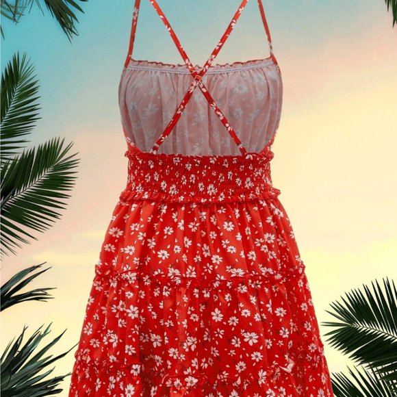 Brand new Red Summer Dress - Picture 4 of 5